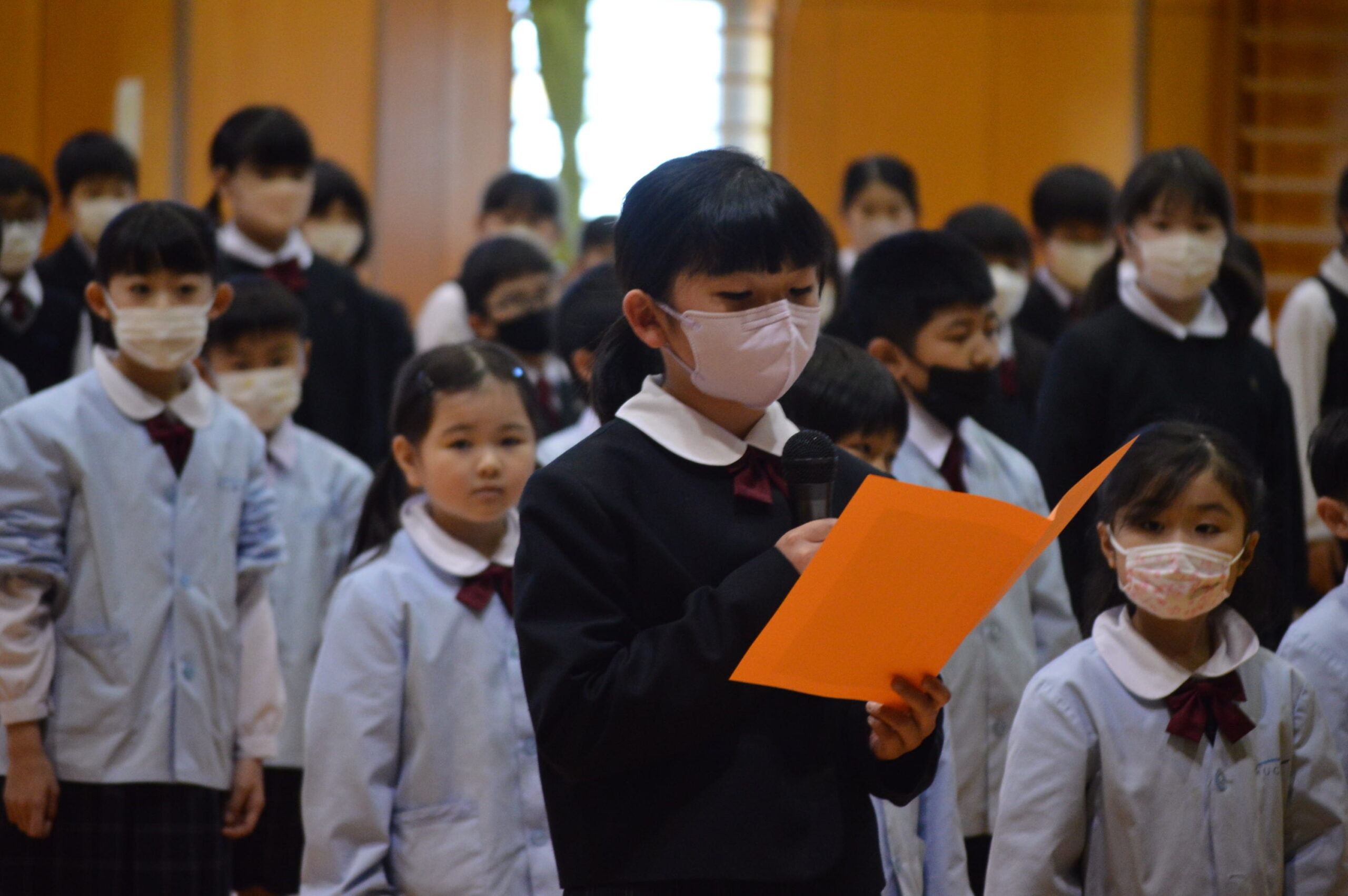 1年生をむかえる会がありました。 | 学校法人 聖ウルスラ学院 小中学校