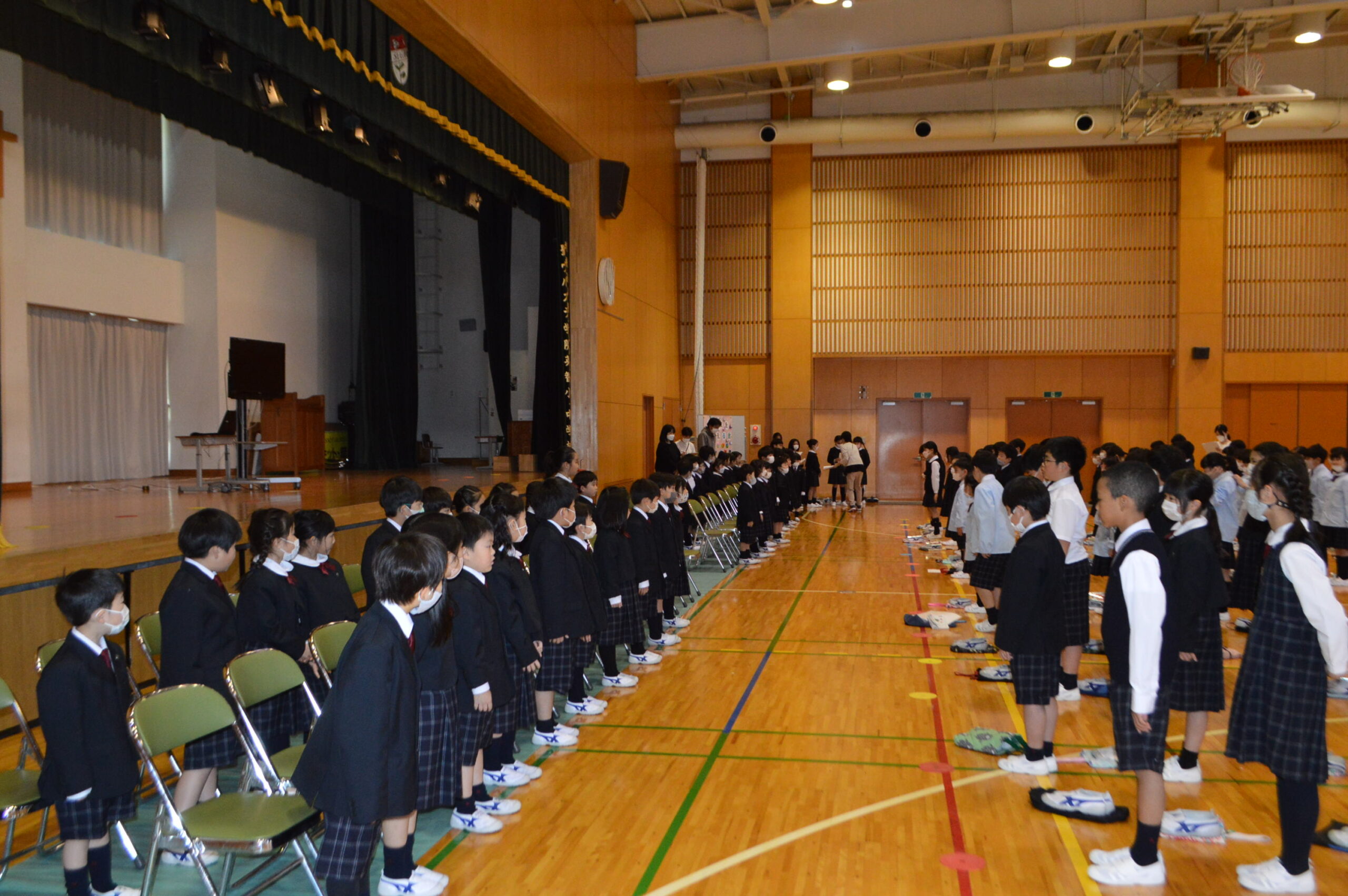 1年生をむかえる会がありました。 | 学校法人 聖ウルスラ学院 小中学校